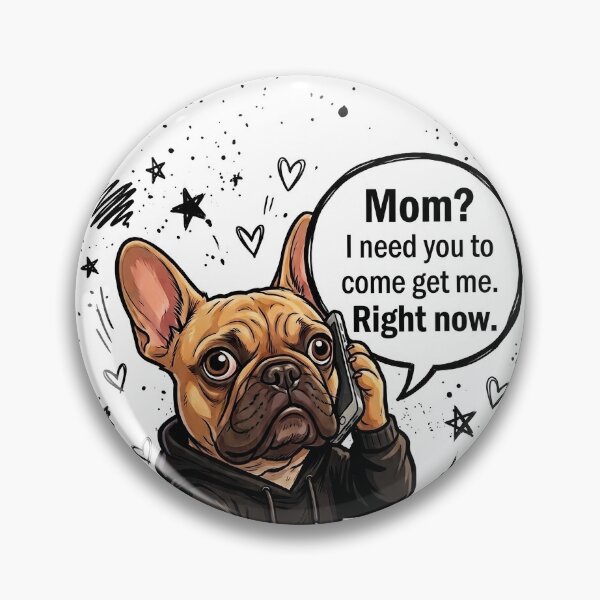 Item preview, Frenchie Mom Emergency Call Phone Case White 2 designed and sold by Brizione88.