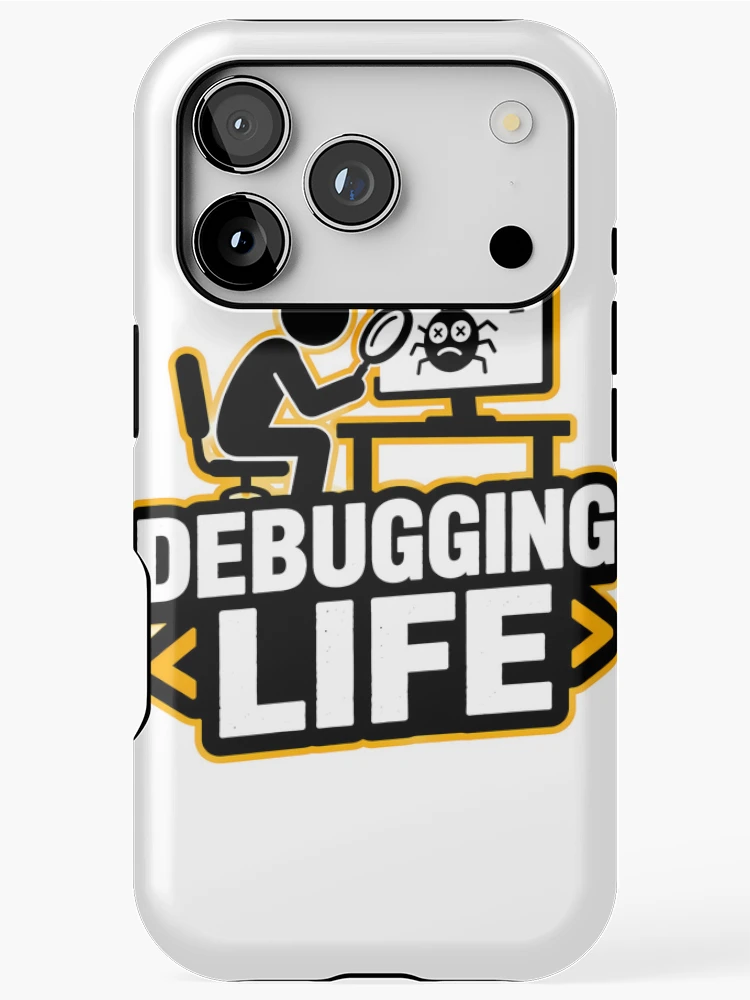 Thumbnail 1 of 4, iPhone Case, Debugging Life designed and sold by Azagthoth.