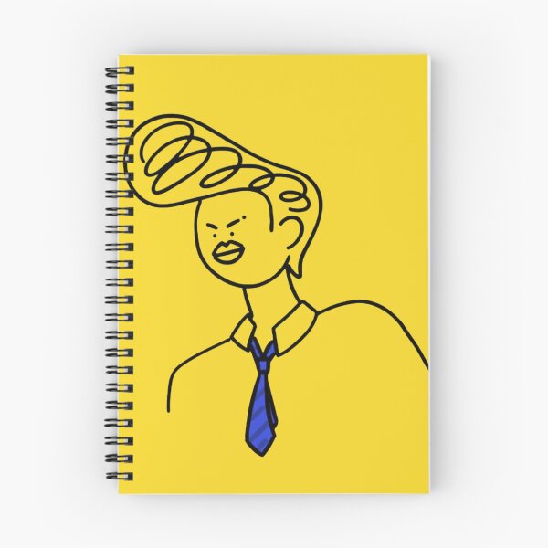Item preview, Funny Office Worker with Pompadour Hair and Blue Tie designed and sold by EllaCraftz.