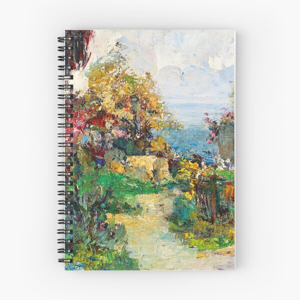Item preview, Southern Landscape with Sea View by Lea von Littrow (c.1900) | Public Domain designed and sold by Vernissage-dart.