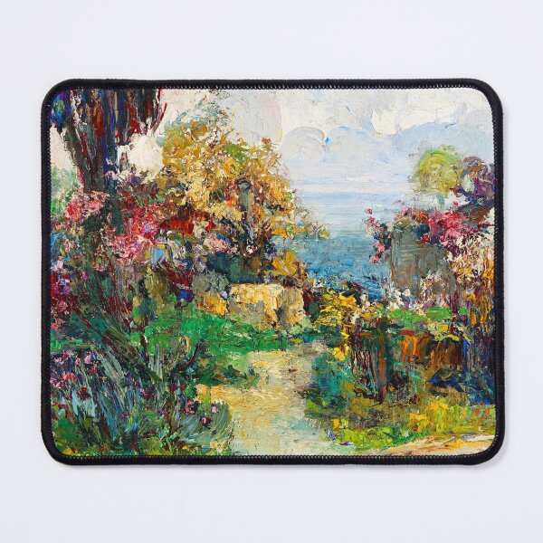 Item preview, Southern Landscape with Sea View by Lea von Littrow (c.1900) | Public Domain designed and sold by Vernissage-dart.