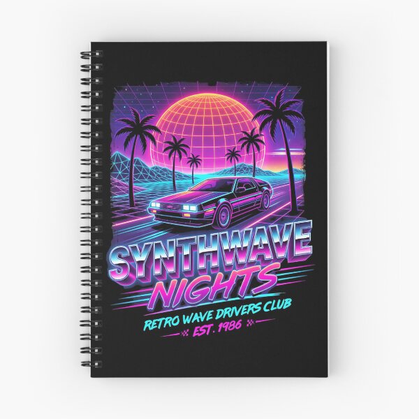 Item preview, Synthwave Nights Vaporwave & Synthwave 80s Design designed and sold by DesignedByMarty.
