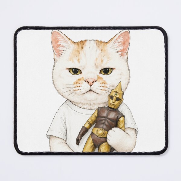 Item preview, Cat Holding a Vintage Spectreman Figure designed and sold by Komatoya.