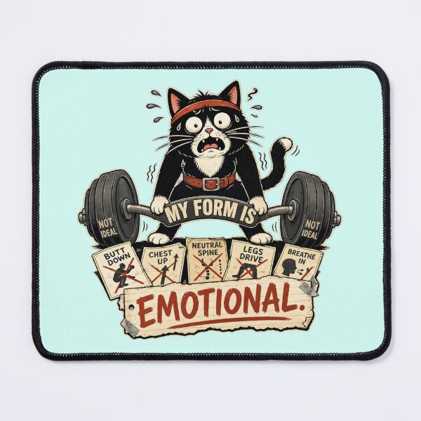 Item preview, Funny Weightlifting Tuxedo Cat Deadlift Gift designed and sold by Gentlestate.