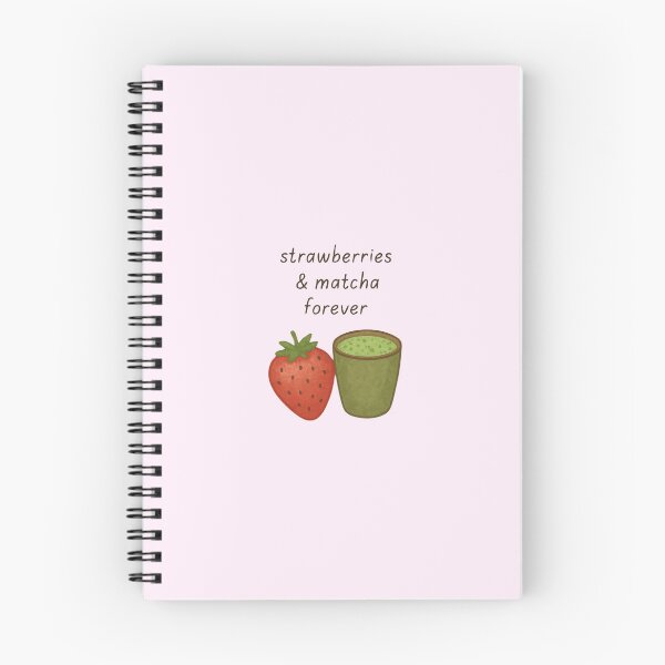 Item preview, Strawberries & Matcha Forever | Cute Minimal Matcha Cup Design designed and sold by My Gluten Free Life UK.