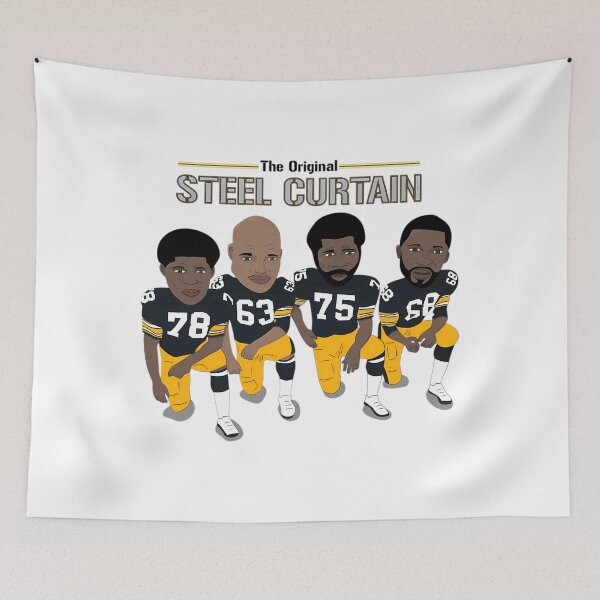 Aperçu de l'œuvre Le rideau d'acier - T-shirt Steelers de Pittsburgh créée et vendue par PeaceTypo.