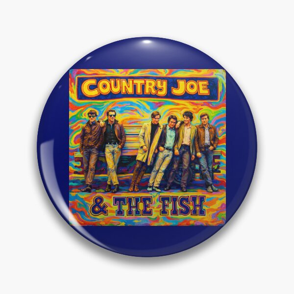 Item preview, Country Joe McDonald and the Fish Painted Psychedelic Poster designed and sold by Halifaxartguy.