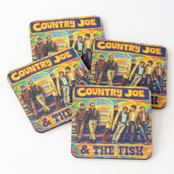 Item preview, Country Joe McDonald and the Fish Painted Psychedelic Poster designed and sold by Halifaxartguy.
