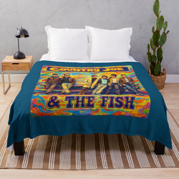 Item preview, Country Joe McDonald and the Fish Painted Psychedelic Poster designed and sold by Halifaxartguy.