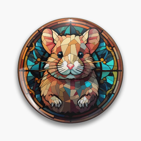 Item preview, Hamster Stained Glass Leadlight Artistic Design Boys Girls designed and sold by rafaeltto.