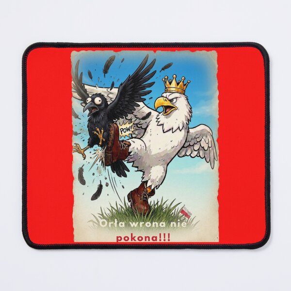 Item preview, The White Eagle Defeats the Crow - Funny Polish Meme Art designed and sold by The store under the battleship :).