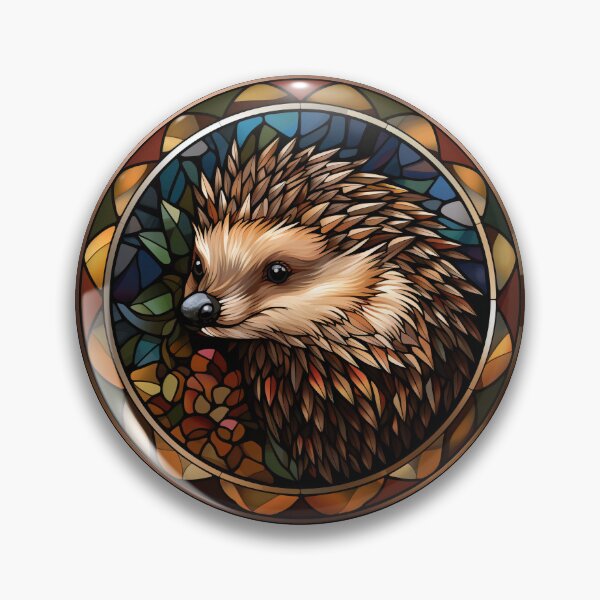 Item preview, Hedgehog Stained Glass Leadlight Artistic Design Boys Girls designed and sold by rafaeltto.