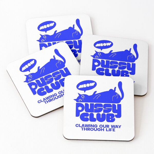Item preview, Pussy Club – Bold Cat Humor Design designed and sold by WATEKE.