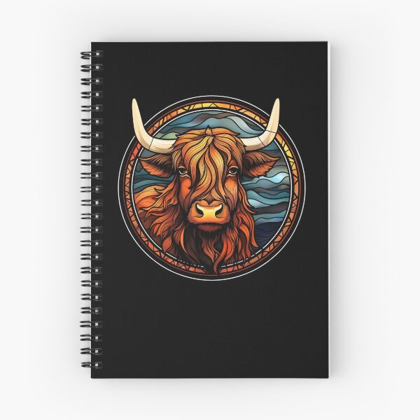 Item preview, Highland Cow Stained Glass Leadlight Artistic Design Boys Girls designed and sold by rafaeltto.