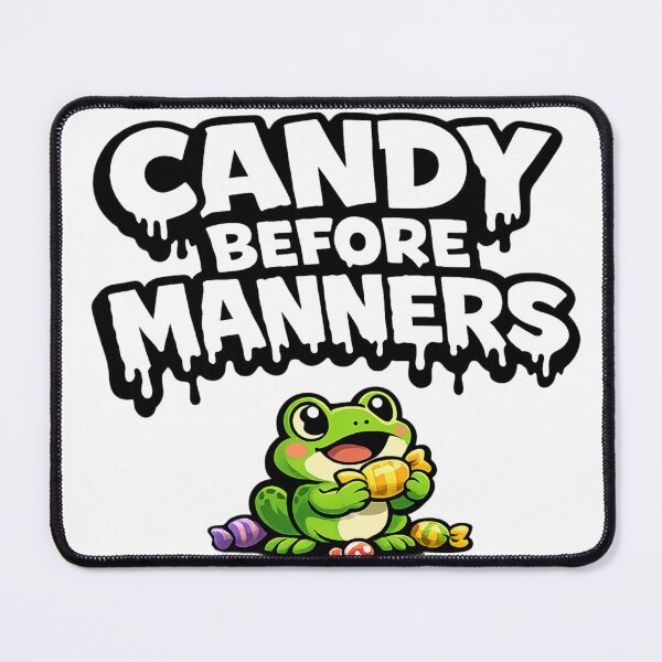Item preview, Funny Halloween Frog Sticker | Candy Before Manners | Trick or Treat GiftFunny Halloween Frog Sticker | Candy Before Manners | Trick or Treat Gift designed and sold by Moss & Mellow.