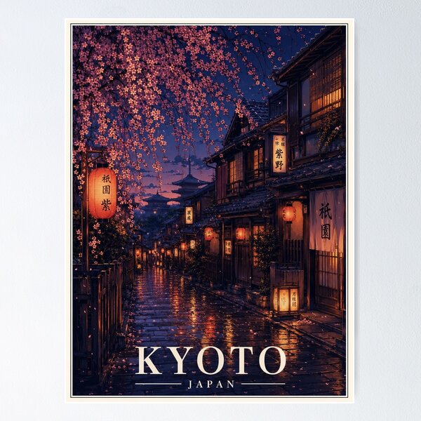 Item preview, Twilight stroll through Kyoto's alleys designed and sold by nirinalovell.