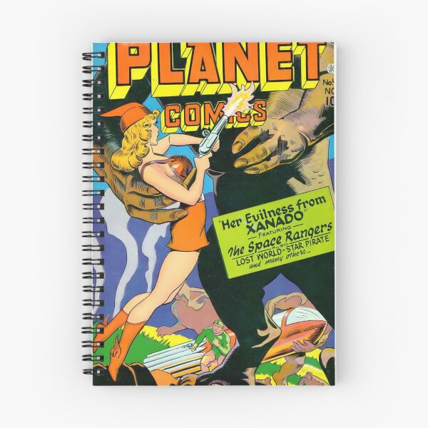 Item preview, Planet Comics - Vintage Sci-Fi Comic Style Alien Monster Battle Art for Retro Comic Fans designed and sold by RickE.