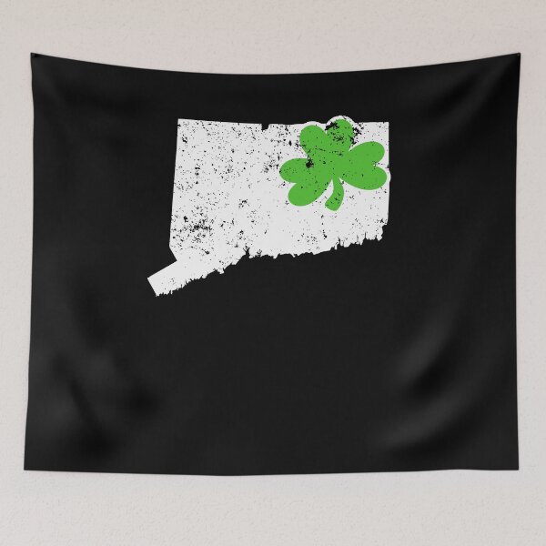 Aperçu de l'œuvre Chemise irlandaise Shamrock Connecticut irlandaise St Patty créée et vendue par shoppzee.