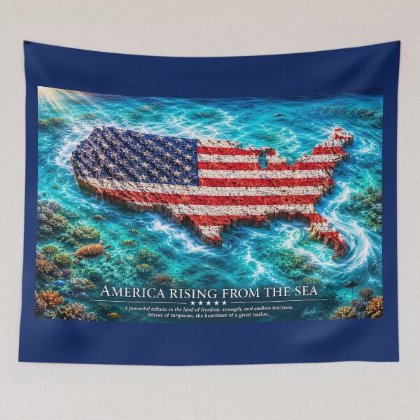 Item preview, America Rising From the Sea designed and sold by LuluLeb.