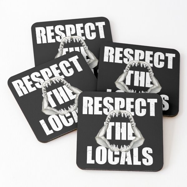 Item preview, Mako shark jaw Respect the Locals designed and sold by NicGrayGraphic.