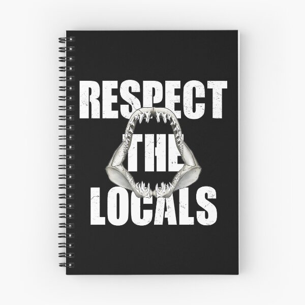 Item preview, Mako shark jaw Respect the Locals designed and sold by NicGrayGraphic.