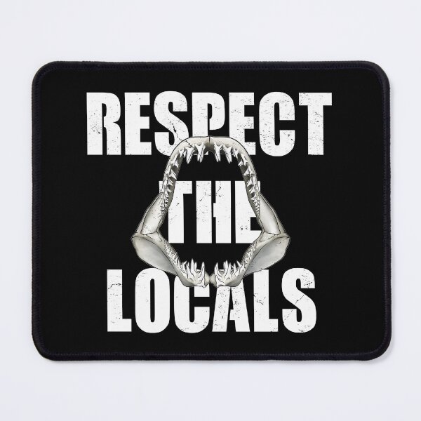 Item preview, Mako shark jaw Respect the Locals designed and sold by NicGrayGraphic.