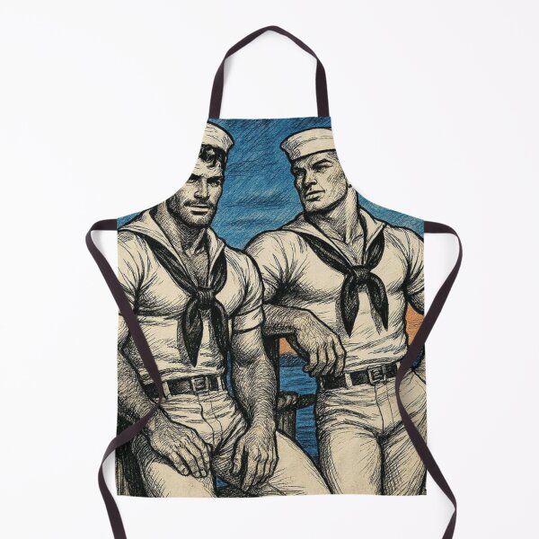 Item preview, 1940s Weaverville Sailors Midnight Calling North Carolina Gay Art Design designed and sold by ItsAKinkThing.