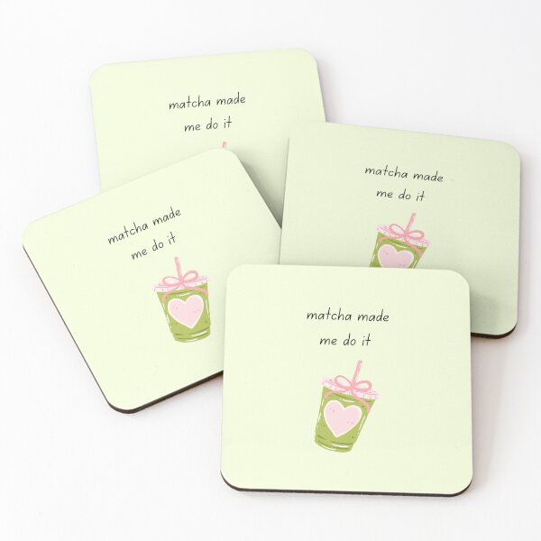 Item preview, Cute Matcha Cup with Pink Heart | Kawaii Iced Matcha Illustration designed and sold by My Gluten Free Life UK.
