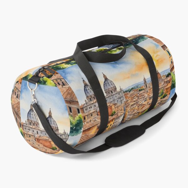 Item preview, Sunset Rome Italy St Peters Basilica Watercolor Cityscape Art designed and sold by UmSkelig834.