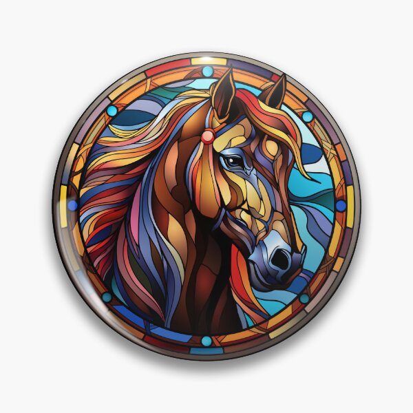Item preview, Horse Stained Glass Leadlight Artistic Design Boys Girls designed and sold by rafaeltto.