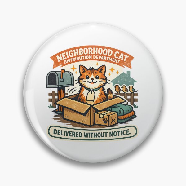 Item preview, Neighborhood Cat Distribution Department – Funny Rescue Cat designed and sold by Concrete Coffee Studio.