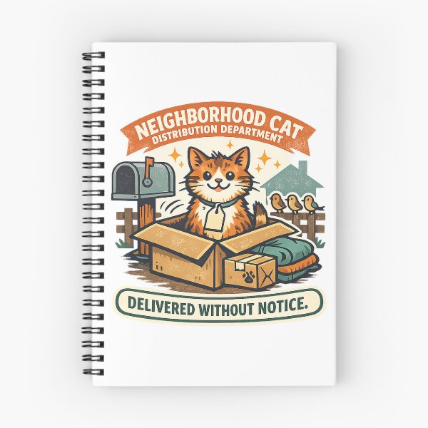 Item preview, Neighborhood Cat Distribution Department – Funny Rescue Cat designed and sold by Concrete Coffee Studio.