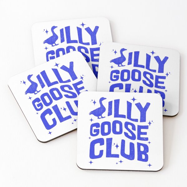 Item preview, Silly Goose Club – Whimsical Blue Typography Art designed and sold by WATEKE.