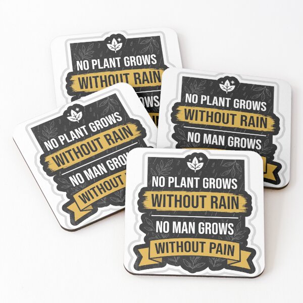 Item preview, No Plant Grows Without Rain Growth Sticker Motivational sticker designed and sold by ravikiran2195.
