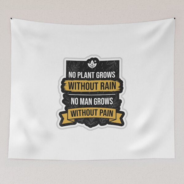 Item preview, No Plant Grows Without Rain Growth Sticker Motivational sticker designed and sold by ravikiran2195.