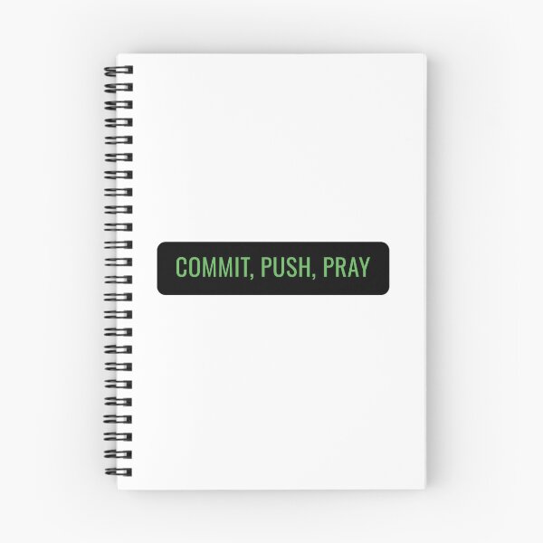 Item preview, Commit Push Pray Programmer Sticker designed and sold by StikerChuns.