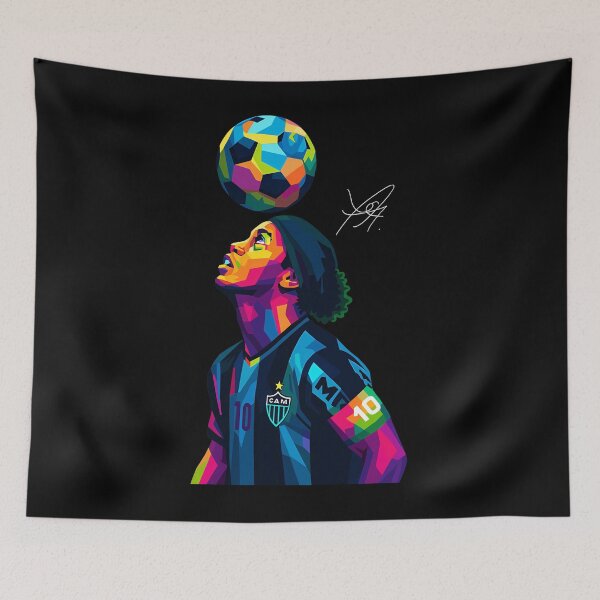 Aperçu de l'œuvre Ronaldinho Wpap Art créée et vendue par PeaceTypo.