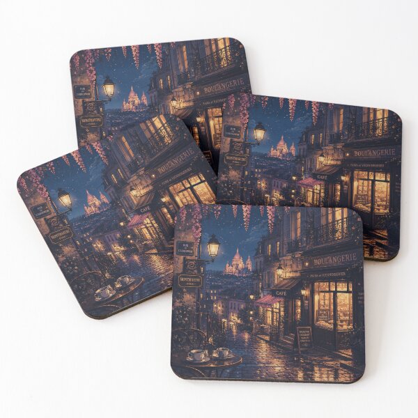 Item preview, Cozy evening in Montmartre, Paris designed and sold by nirinalovell.