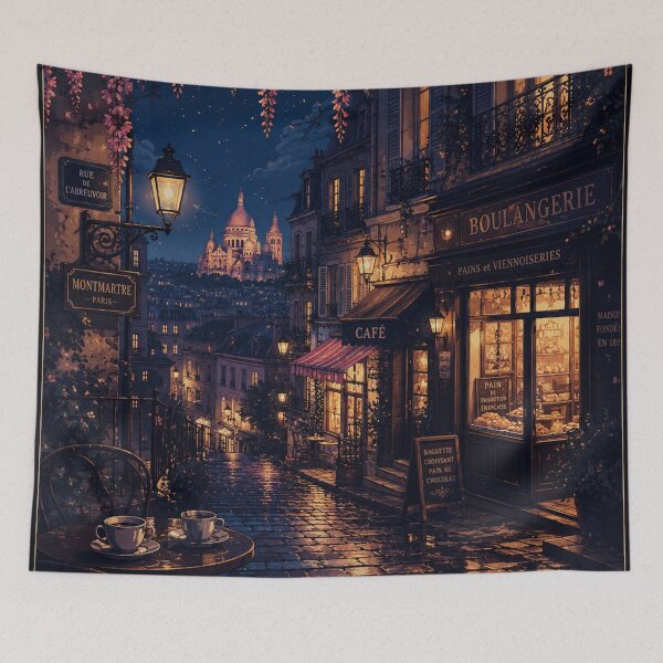 Item preview, Cozy evening in Montmartre, Paris designed and sold by nirinalovell.