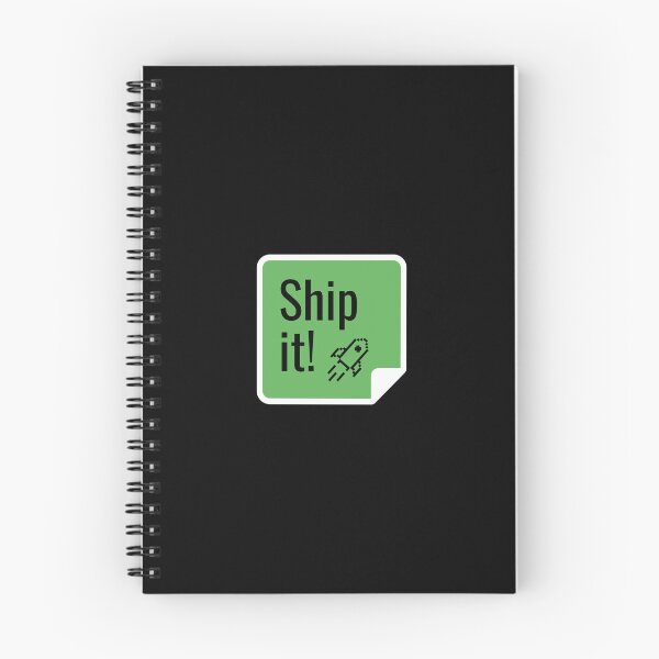 Item preview, Green Ship It Rocket Sticker designed and sold by StikerChuns.