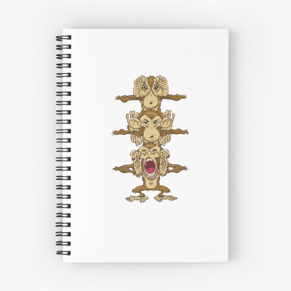 Item preview, Three Wise Monkeys Cartoon Illustration designed and sold by Macias123.