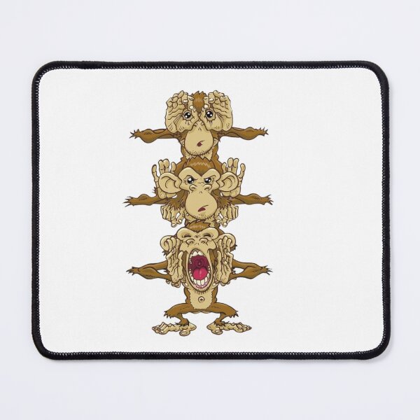 Item preview, Three Wise Monkeys Cartoon Illustration designed and sold by Macias123.