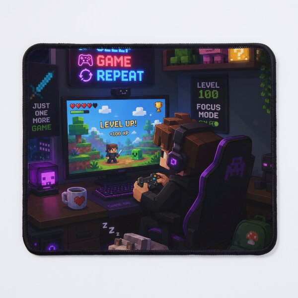 Item preview, Cozy Gaming Room Neon Pixel Art designed and sold by VoxelEstudi0nic.