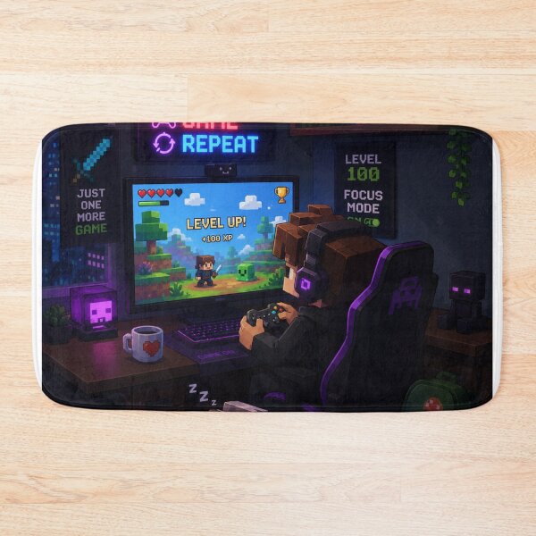 Item preview, Cozy Gaming Room Neon Pixel Art designed and sold by VoxelEstudi0nic.