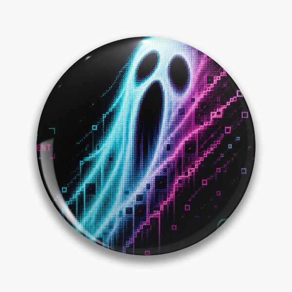 Item preview, Ghost Fragment – Glitch Spirit Dissolving into Digital Static designed and sold by JupiterGlitchEmpire.