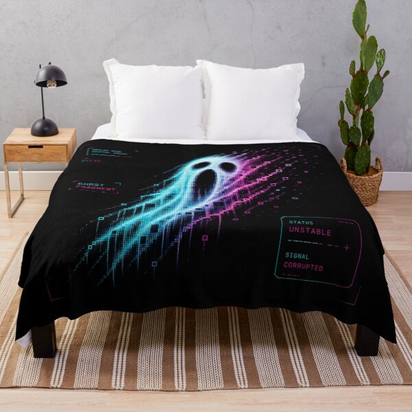 Item preview, Ghost Fragment – Glitch Spirit Dissolving into Digital Static designed and sold by JupiterGlitchEmpire.