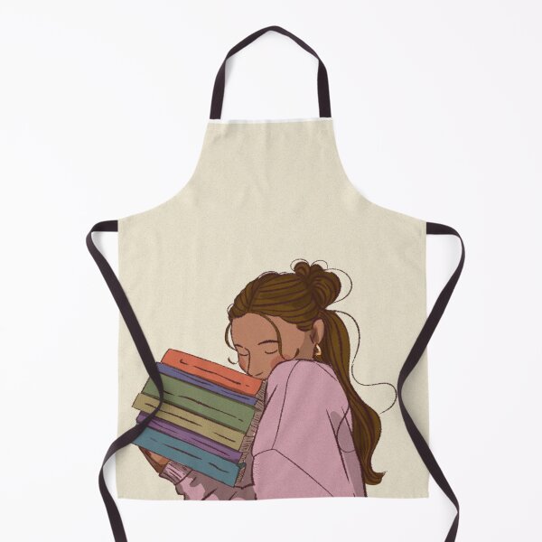 Item preview, A woman in pink shirt with her books designed and sold by Hessah-HA.