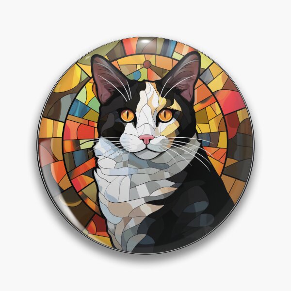 Item preview, Japanese Bobtail Cat Stained Glass Leadlight Artistic Design Boys Girls designed and sold by rafaeltto.
