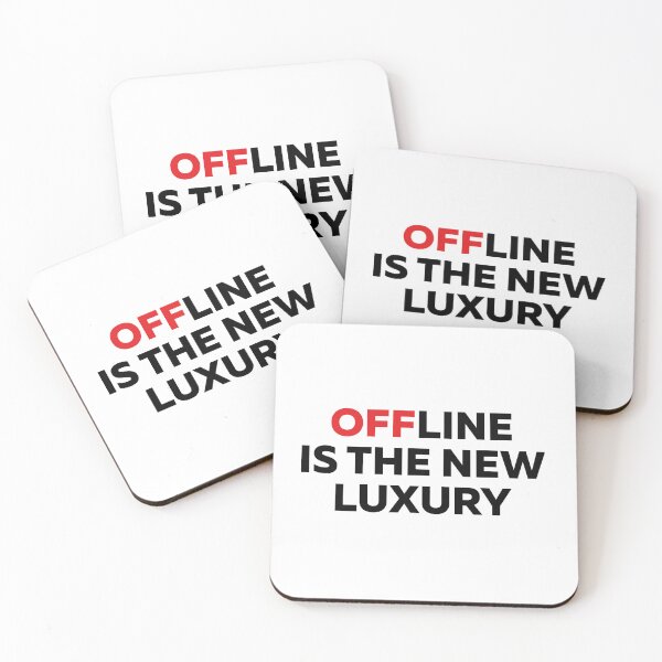 Item preview, Offline Is The New Luxury Typography Quote designed and sold by StikerChuns.