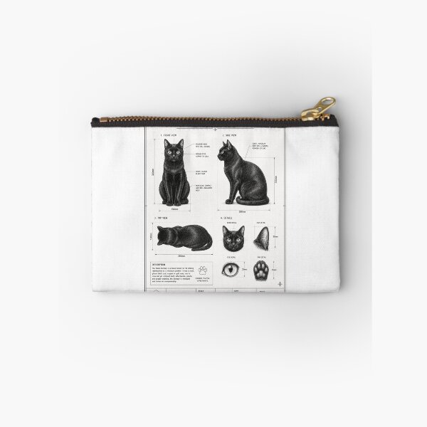 Item preview, CAD drawing of a Black Bombay Cat designed and sold by nibor1st.